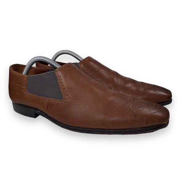 Ted Baker London Chelsea Leather Loafers Brown‎ 28920 Men\'s 8 main image 5